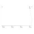 Pendelleuchte AURA an Stahlseil 4xGX53/10W/230V weiß