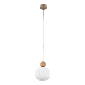 Pendelleuchte BALLO an Kabel, 1x E14/10W/230V, beige