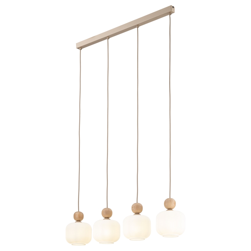 Pendelleuchte BALLO an Kabel 4xE14/10W/230V beige