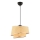 Pendelleuchte BARETTE an Kabel 1xE27/60W/230V beige/glänzender Chrom