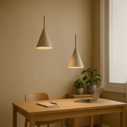 Pendelleuchte CAPITAL 1xGX53/15W/230V, Durchmesser 17 cm, beige
