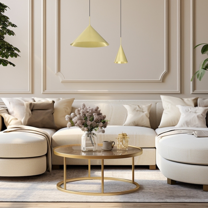 Pendelleuchte CAPITAL 1xGX53/15W/230V Ø 46 cm goldfarben