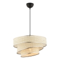Pendelleuchte COUPER 1xE27/60W/230V creme/glänzendes Chrom