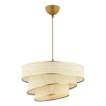 Pendelleuchte COUPER mit Kabel 1xE27/60W/230V creme/gold