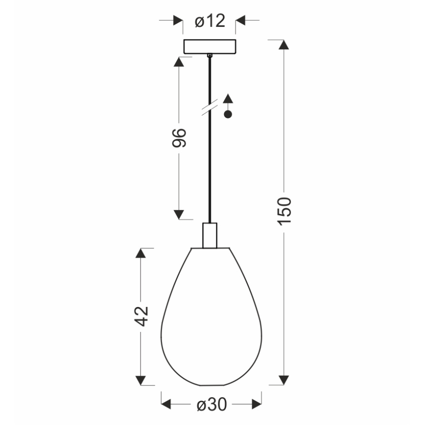 Pendelleuchte DENSO 1xGU10/10W/230V Ø 30 cm Kupfer/Schwarz