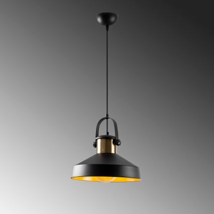 Pendelleuchte DODO mit Kabel 1xE27/40W/230V schwarz/bronze