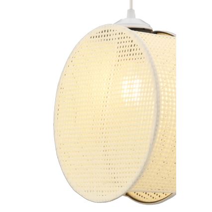 Pendelleuchte DRUM mit Kabel 1xE27/60W/230V cremefarben