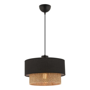 Pendelleuchte ECHO 1xE27/60W/230V schwarz/braun