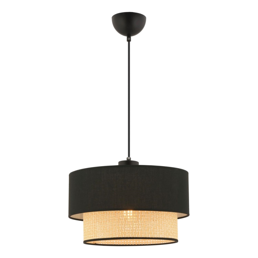 Pendelleuchte ECHO mit Kabel 1xE27/60W/230V schwarz/beige