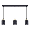 Pendelleuchte ELEN 3xE27/35W/230V schwarz/gold