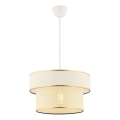 Pendelleuchte ERO mit Kabelaufhängung, 1xE27/60W/230V, creme/gold
