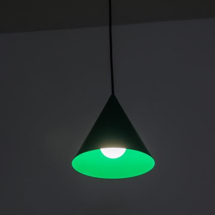 Pendelleuchte ETNA II 1xE27/15W/230V Ø 18,5 cm grün