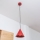 Pendelleuchte ETNA II mit Kabel 1xE27/15W/230V, Ø 18,5 cm, rot