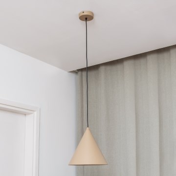 Pendelleuchte ETNA II mit Kabel, 1xE27/15W/230V, Ø 25 cm, beige
