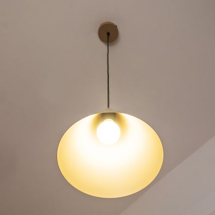 Pendelleuchte ETNA II mit Kabel, 1xE27/15W/230V, Ø 25 cm, beige