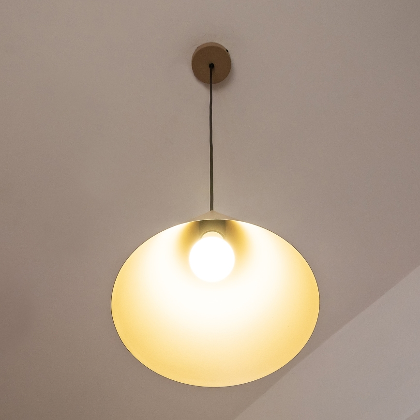 Pendelleuchte ETNA II mit Kabel, 1xE27/15W/230V, Ø 25 cm, beige