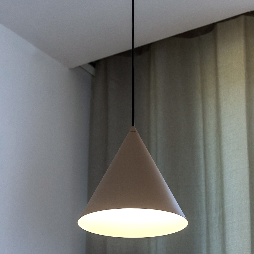 Pendelleuchte ETNA II mit Kabel, 1xE27/15W/230V, Ø 25 cm, beige