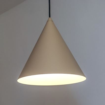 Pendelleuchte ETNA II mit Kabel, 1xE27/15W/230V, Ø 25 cm, beige