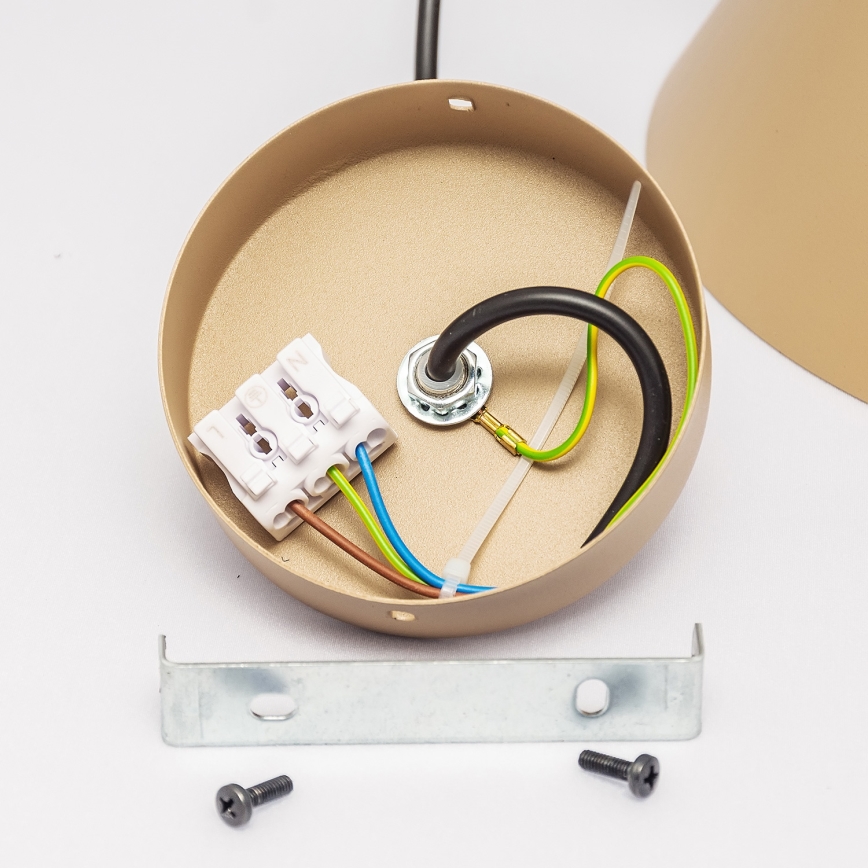 Pendelleuchte ETNA II mit Kabel, 1xE27/15W/230V, Ø 25 cm, beige