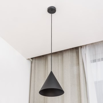 Pendelleuchte ETNA II mit Kabel, 1xE27/15W/230V, Ø 25 cm, schwarz