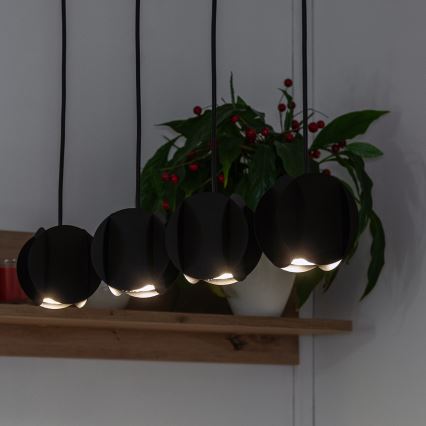 Pendelleuchte GAMBIT 4xGU10/10W/230V schwarz