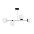 Pendelleuchte GLORIS mit Stange 4xE14/10W/230V, schwarz