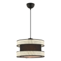 Pendelleuchte HALO, 1xE27/60W/230V, schwarz/cremefarben