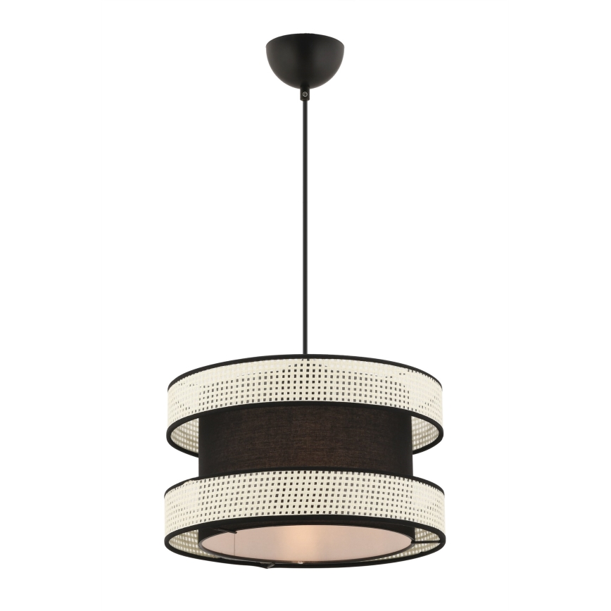 Pendelleuchte HALO, 1xE27/60W/230V, schwarz/cremefarben