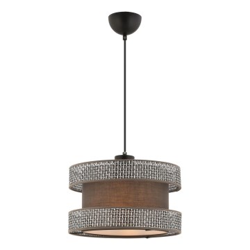 Pendelleuchte HALO an Kabel, 1x E27/60W/230V, braun/grau