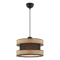 Pendelleuchte HALO, Kabelaufhängung, 1×E27, 60 W, 230 V, Braun/Beige