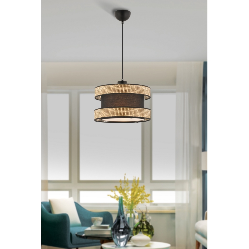 Pendelleuchte HALO, Kabelaufhängung, 1×E27, 60 W, 230 V, Braun/Beige