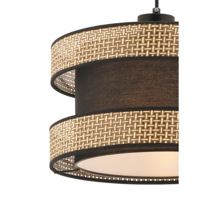 Pendelleuchte HALO, Kabelaufhängung, 1×E27, 60 W, 230 V, Braun/Beige