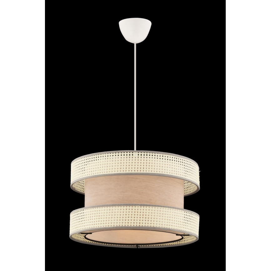 Pendelleuchte HALO mit Kabel, 1xE27/60W/230V, beige/creme