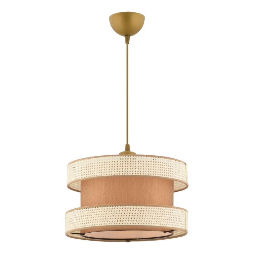 Pendelleuchte HALO mit Kabel 1xE27/60W/230V braun/creme