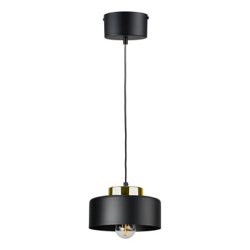 Pendelleuchte IGNIA mit Kabelaufhängung 1xE27/60W/230V Schwarz/Gold