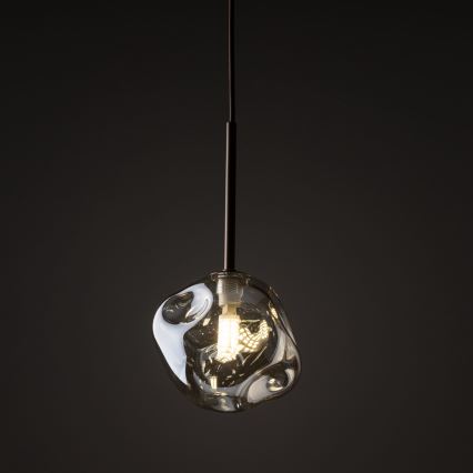 Pendelleuchte LAVA mit Kabelaufhängung 1xG9/8W/230V Bronze/Rauchbeige