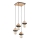 Pendelleuchte MIKO 4xE27/15W/230V schwarz/beige