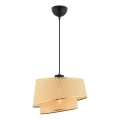 Pendelleuchte mit Kabel BARETTE 1xE27/60W/230V braun/gold