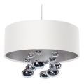 Pendelleuchte mit Kabel BUBBLE 1xE27/60W/230V, Durchmesser 50 cm, weiß