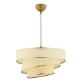 Pendelleuchte mit Kabel COUPER 1xE27/60W/230V weiß/gold