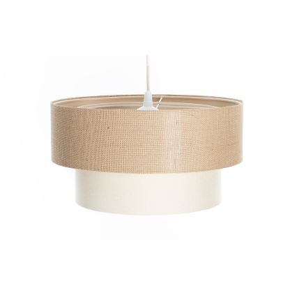 Pendelleuchte mit Kabel DUO 1xE27/60W/230V Ø 40 cm Beige/Creme