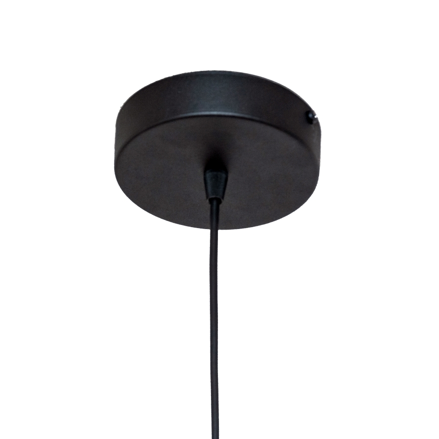 Pendelleuchte mit Kabel ECLIPSE 1xE27/15W/230V schwarz/weiß