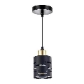 Pendelleuchte mit Kabel ELEN 1xE27/35W/230V schwarz/gold