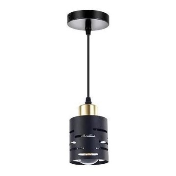 Pendelleuchte mit Kabel ELEN 1xE27/35W/230V schwarz/gold