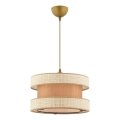 Pendelleuchte mit Kabel HALO 1xE27/60W/230V beige/creme