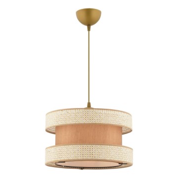 Pendelleuchte mit Kabel HALO 1xE27/60W/230V beige/creme