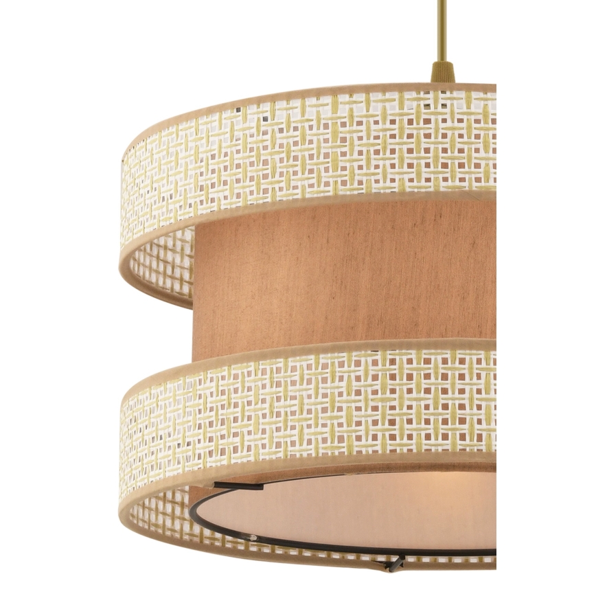 Pendelleuchte mit Kabel HALO 1xE27/60W/230V beige/creme
