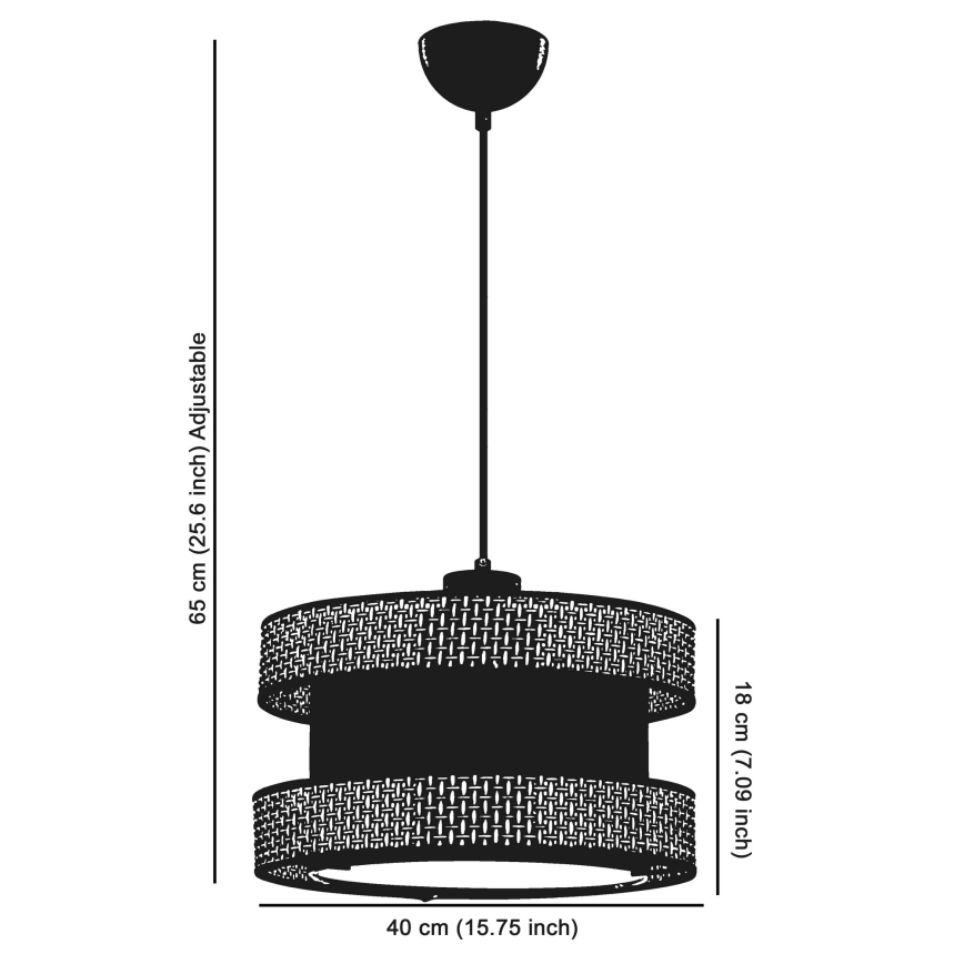 Pendelleuchte mit Kabel HALO 1xE27/60W/230V beige/creme