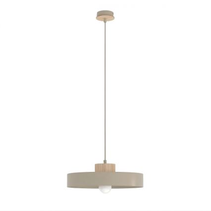 Pendelleuchte mit Kabel KIVI 1xE27/15W/230V beige