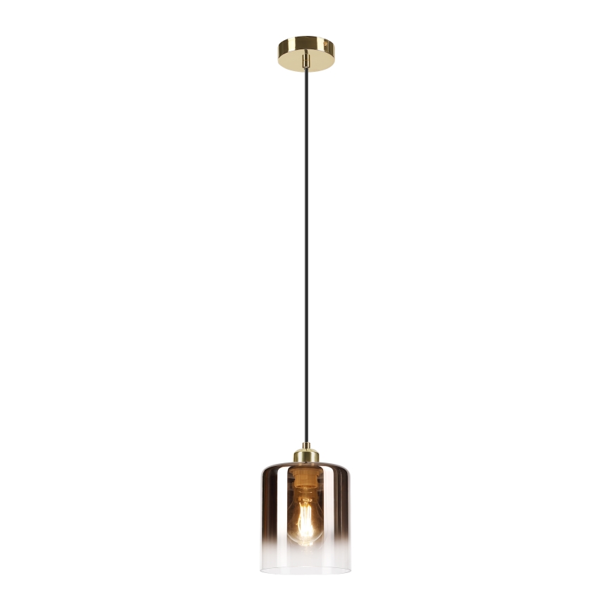 Pendelleuchte mit Kabel LIAH 1xE27/15W/230V gold/rauchbraun